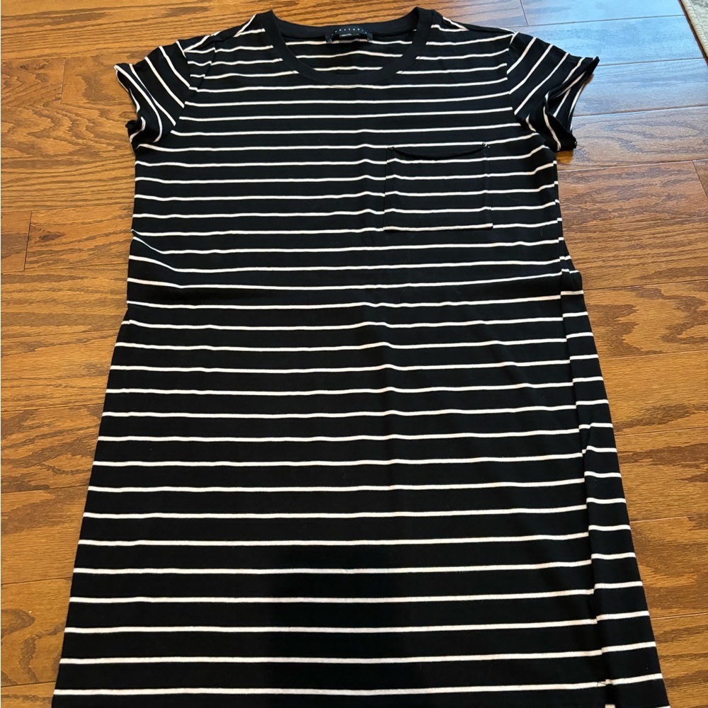 Sanctuary Black and White Striped Mini Dress